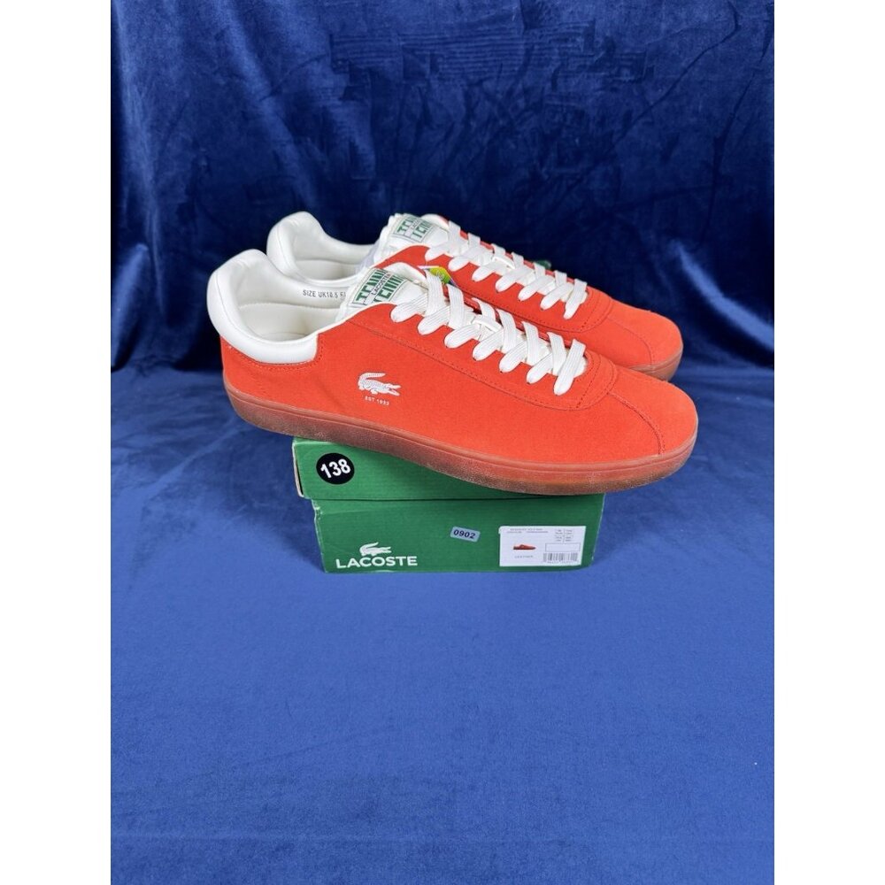 Lacoste Baseshot 223 2 SMA Orange/Gum Men's size 11.5 0902